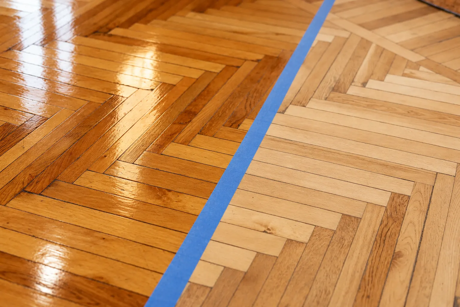 Comparación de parquet plastificado y parquet hidrolaqueado